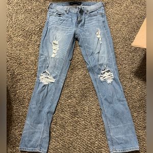 Express size 2 girlfriend jeans. Light wash.